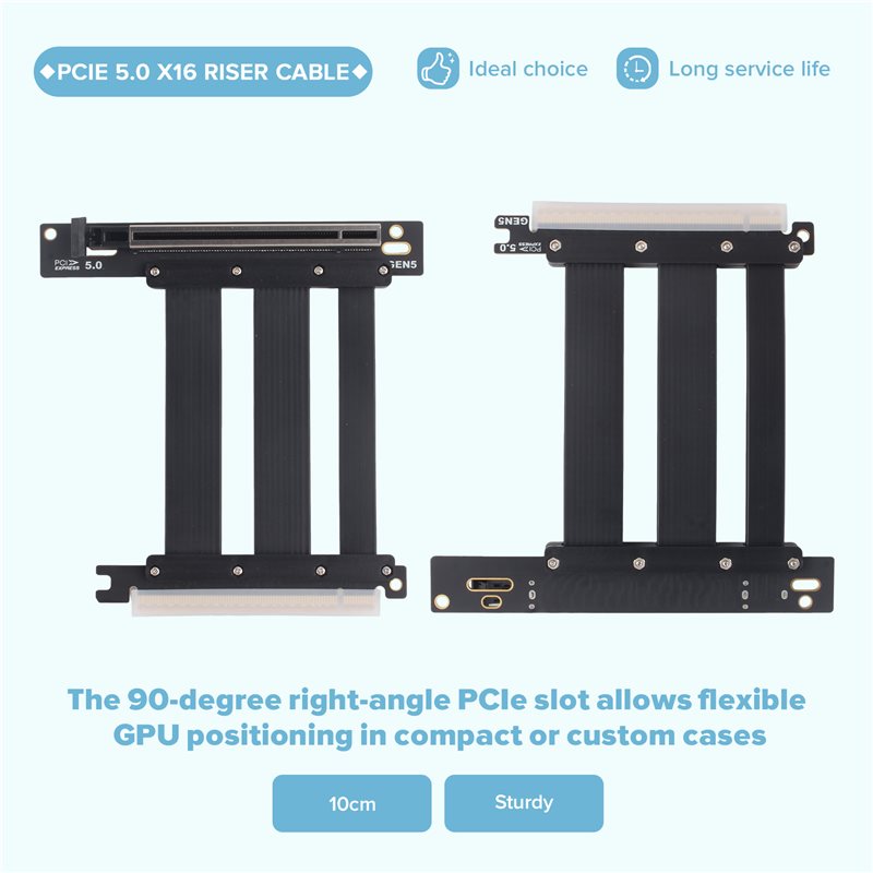 For Pcie 5.0 X16 Riser Cable E - Pcie 5.0 Gpu Riser Cable review and price