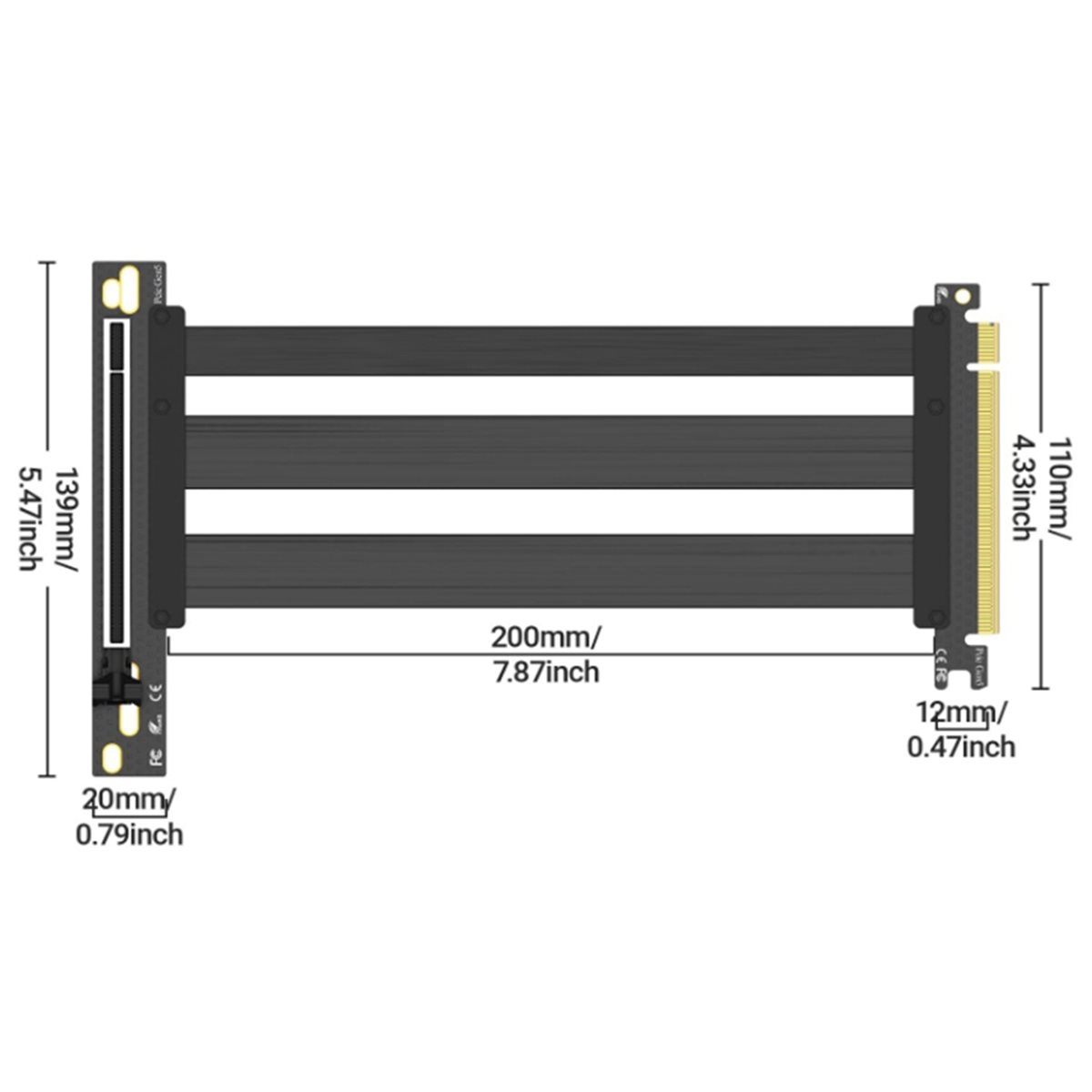 PCIe 5.0 Riser Cable GPU Verti - Pcie 5.0 Gpu Riser Cable review and price