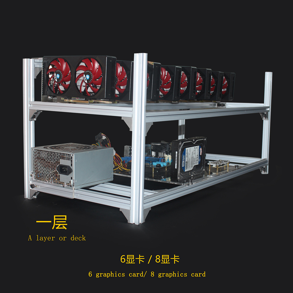6 8 12 19 GPU Miner Mining Rig - Gpu Mining Rig Frame 8 Gpu review and price