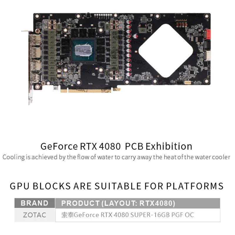 Bykski GPU Block for Zotac GeF - Rtx 4080 Super 16Gb review and price